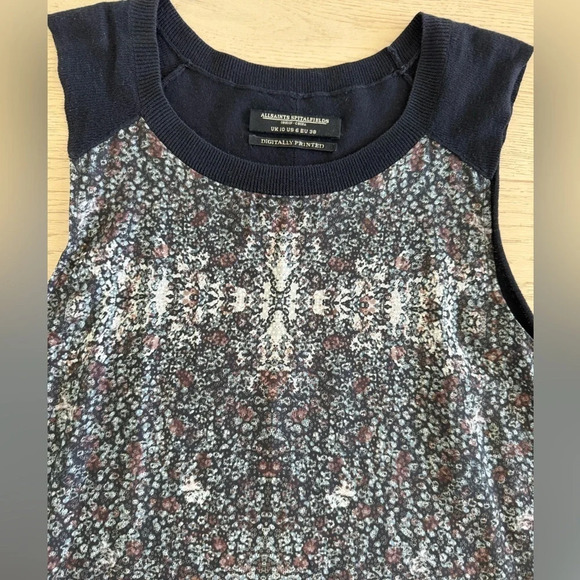 All Saints above the knee dress with printed front - Picture 2 of 5